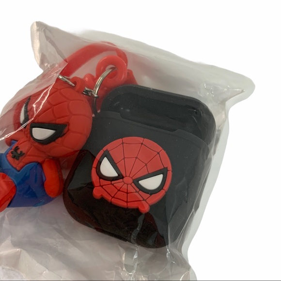 Spider-Man AirPod Case, Keychain, and Pin - Picture 2 of 5